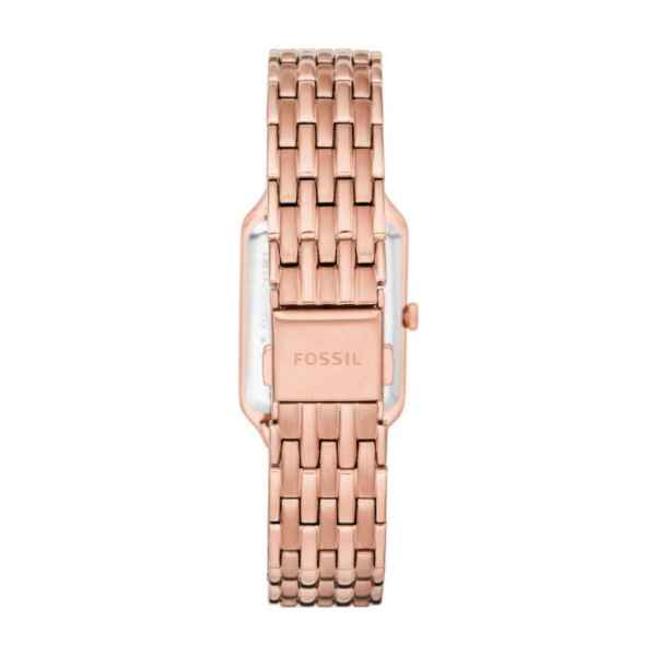 Z%c5%82oto r%c3%b3%c5%bcowy damski zegarek prostok%c4%85t na metalowej bransolecie zegarek fossil zegarki fossil rose gold es5271 zegarek dla kobiety z%c5%82oto jaki prezent dla kobiet zegarek dla kobiety oryginalny marko