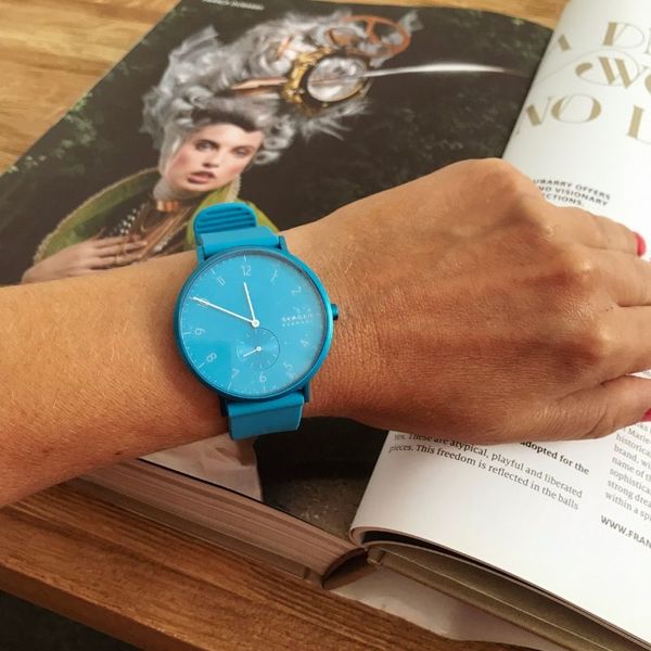 Zegarek skagen niebieski skw6555 neonowy du%c5%bcy