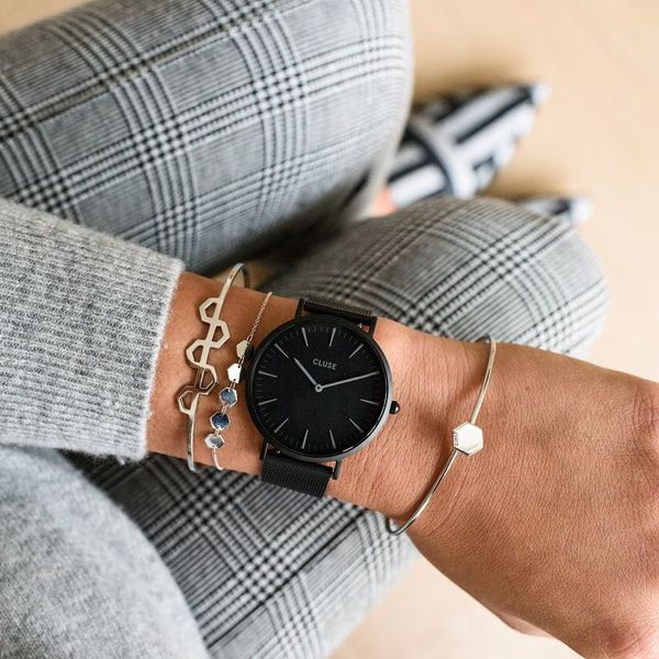 La boheme mesh black cl18111 zegarek cluse