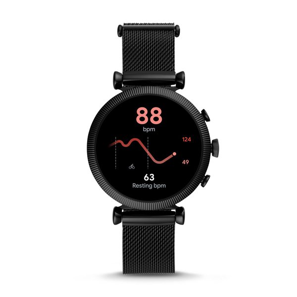 Smartwatch fossil damski czarny na bransolecie ftw6050 orygina%c5%82 autoryzowany sklep funkcje