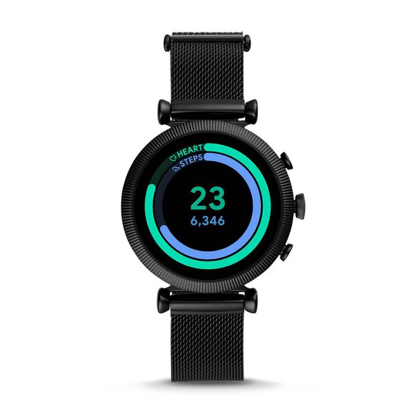Smartwatch fossil damski czarny na bransolecie ftw6050 orygina%c5%82 autoryzowany sklep pomiar aktywnosci