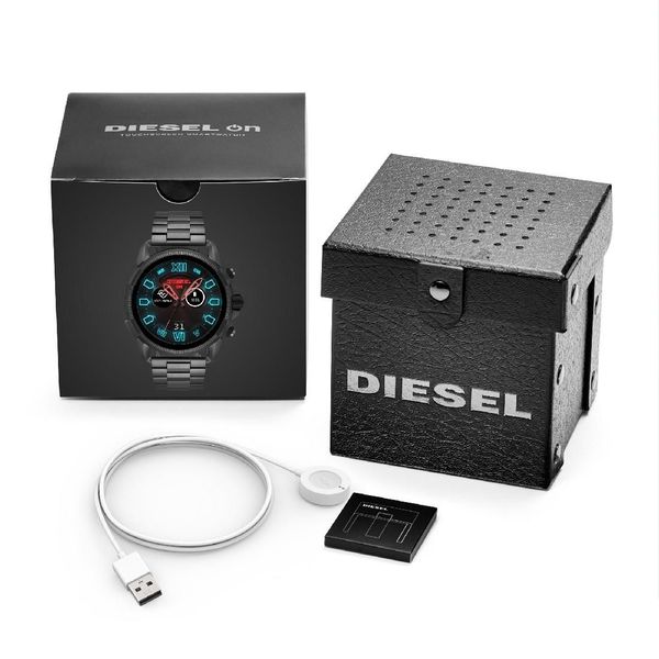 Smartwatch meski diesel dzt2011 na bransolecie czarny grafitowy