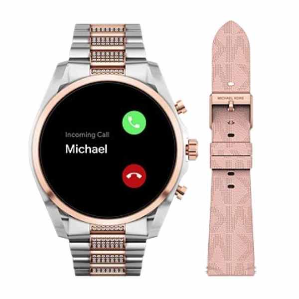 Mkt5137 smartwatch michael kors z rozmowami przez zegarek zestaw z paskiem monogram