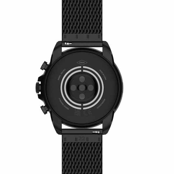 Smartwatch fossil gen 6 ftw4066 czarny black okr%c4%85g%c5%82a tarcza czarna metalowa bransoleta oryginalny autoryzowany sklep mojzegarek inspiracja styl fashion wear os by google %282%29