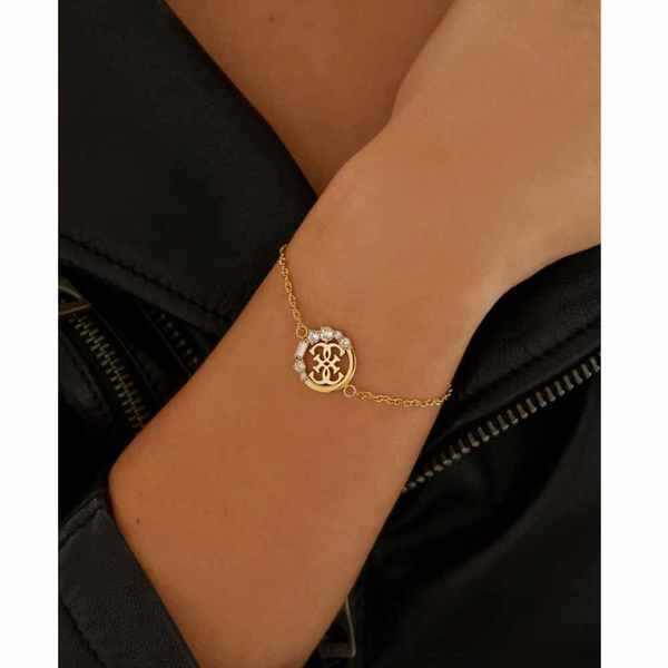 Zlota bransoletka na prezent guess jubb01117jwygs
