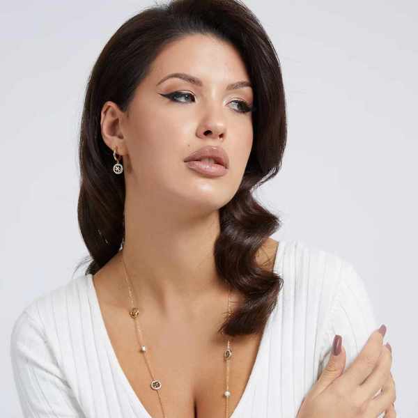 Bizuteria guess kolczyki ze znakiem guess
